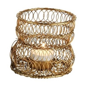 Classic Design Iron Candle Holder Wired Look for <b>Tealight</b> Candles Wedding Centerpieces and Gifts Available at Reasonable Price - Product Image 1