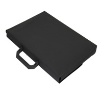 Portafolio de Plástico Tamaño A4, Maletín para Documentos de PP, Caja de Archivo de Plástico con Asa, Estuche para Archivos de PP