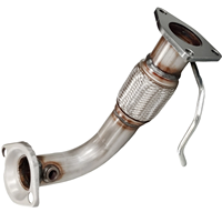 Convertisseur catalytique en acier inoxydable sur mesure pour échappement, compatible Accord 2.4L 2003-2007, avec tuyau flexible avant, norme Euro V, vente en gros