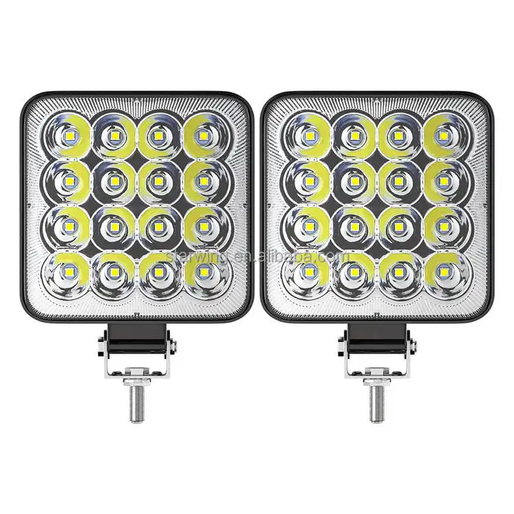 Usine OEM 3 pouces carré 48 watts led projecteur travail lumière moto 4x4 hors camions Atv 4WD véhicule LED conduite lumière antibrouillard