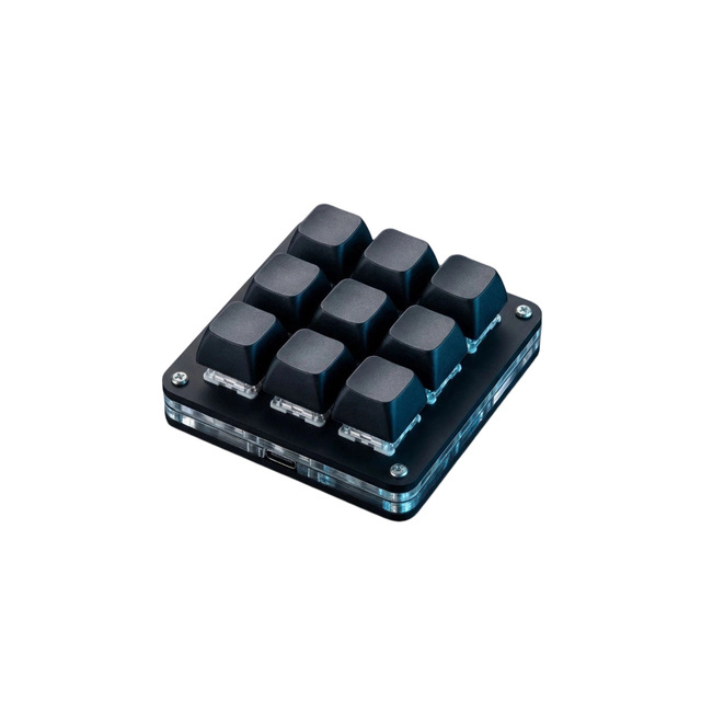 Programmable Macro Keypads USB-C Mini Customized 9Keys  Multimedia RGB LED Mechanical Hot Swap Desktop