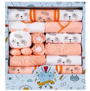 Conjuntos de Regalo para Bebés Recién Nacidos 100% Algodón, 18 Piezas, Manga Larga, Estampado Animal, Transpirable, para Primavera/Verano, Unisex, Venta al Por Mayor - Product Image 5