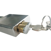 Cadenas SFIC en laiton à cylindre interchangeable haute sécurité nickelé avec déverrouillage à clé Protection améliorée