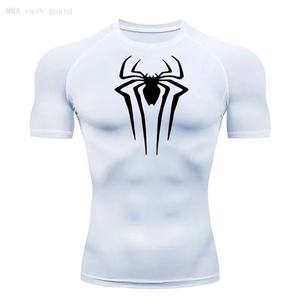 T-shirt de sport décontracté à col rond, résistant aux cheveux, à séchage rapide, imprimé 3D Spider-Man, personnalisé en gros - Product Image 3