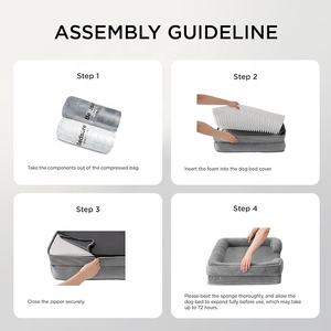 Customized Antibacterial Four Seasons Universal Pet <strong>Bed</strong> Thickened Removable and Washable with Solid Big Space for Cats Dogs - Product Image 6