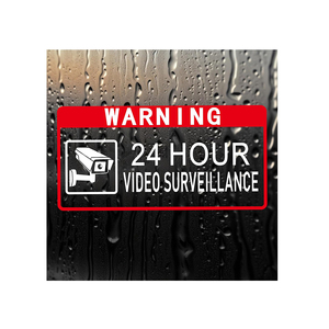 Vinyle d'étanchéité à chaud Transparent pas d'intrusion avertissement sécurité vidéo Surveillance autocollant extérieur pour maison et fenêtre d'affaires - Product Image 1