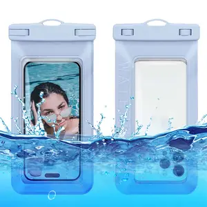 7.5英寸以下手机防水浮动手机袋盒IPX8手机干袋盒纹理聚氯乙烯手机保护器