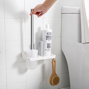 Portavasos minimalista blanco de montaje en pared, que ahorra espacio, para uso en el baño - Product Image 3
