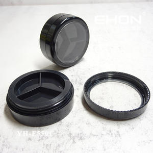 Fard à paupières rond de luxe en plastique ABS Palette compacte 3 couleurs Conteneurs de fard à paupières vides pour emballage de maquillage - Product Image 6