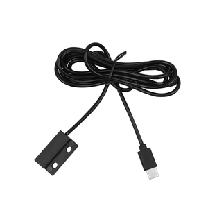 L-Type Bent Reed Switch Magnetic Proximity Sensor ABS Housing UL1007 Wire 100VAC 0.5A <b>Wardrobe</b> Cabinet Door Access Control Sens - Product Image 1