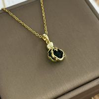Fortune Choux Titane Acier Collier Femme Minorité Tempérament Lumière De Luxe Clavicule Chaîne