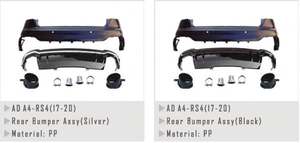 <b>For</b> 17-20 AudiA4 Upgrade to RS4 Front Bumper and Rear Bumper <b>for</b> 17-20 AudiA4 Upgrade to RS4 Front Bumper and Rear Bumper - Product Image 4