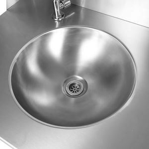 Évier portable d'extérieur sans eau chaude, style cuve unique, réservoir d'eau de 15 L inclus, interrupteur au pied, autoportant avec roues - Product Image 3