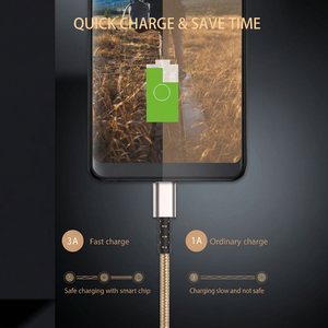 5Gbps <strong>USB</strong> 3.1 Gen1 to <strong>USB</strong> <strong>C</strong> <strong>Cable</strong> 5V 3A Fast Charging Oxygen-Free Copper Data Cord with Aluminum Shell PVC Jacket for Phone - Product Image 2