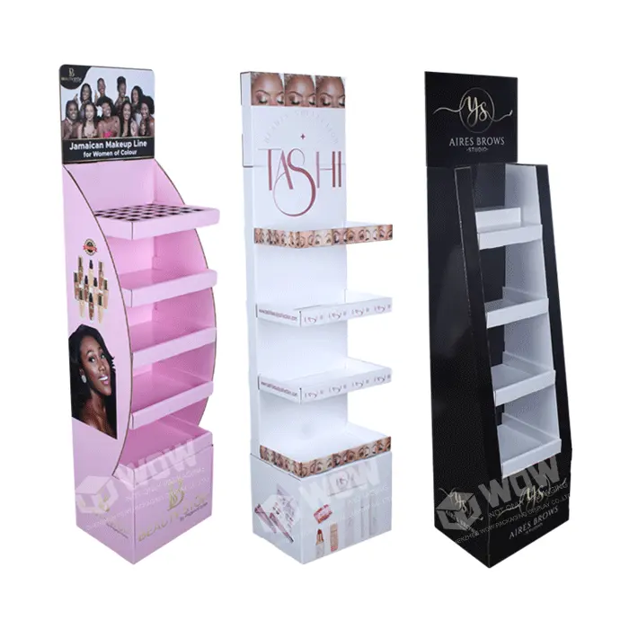 Store Retail Point of Sale Karton Wellpappe Werbung Lippenstift Kosmetik Display Stand