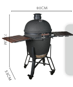 Parrilla Kamado Epicure Serie ULTRA de 22 Pulgadas, Barbacoa de Cerámica para Exteriores, Ahumador de Carbón, Horno de Carbón con Encendido Automático, Ecológico y Acabado Glaseado - Product Image 3