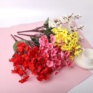 Centros de Mesa para Bodas, Suministros para Decoración, 9 Ramas de Flores Artificiales de Seda Rosa para <span class=keywords><strong>Hotel</strong></span>, Día de San Valentín y Día de la Madre - Product Image 1
