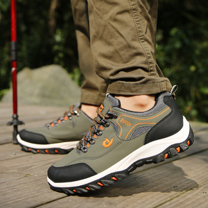 Zapatos de Senderismo para Hombre, Talla Grande, de Caña Baja, con Suela de Goma, Tacón Plano, para Actividades al Aire Libre, Trekking, Deportes de Aventura, Primavera y Otoño - Product Image 1