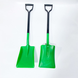 Pala para nieve de plástico verde de 98 cm con mango en D, a prueba de explosiones, para jardín, con garantía antideslizante de 1 año - Product Image 1
