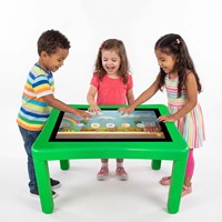 Mesa de Juego Interactiva Inteligente con Pantalla Táctil Metálica, Juegos Educativos de Entrenamiento Cerebral para Niños, Modelo Intelectual Infantil