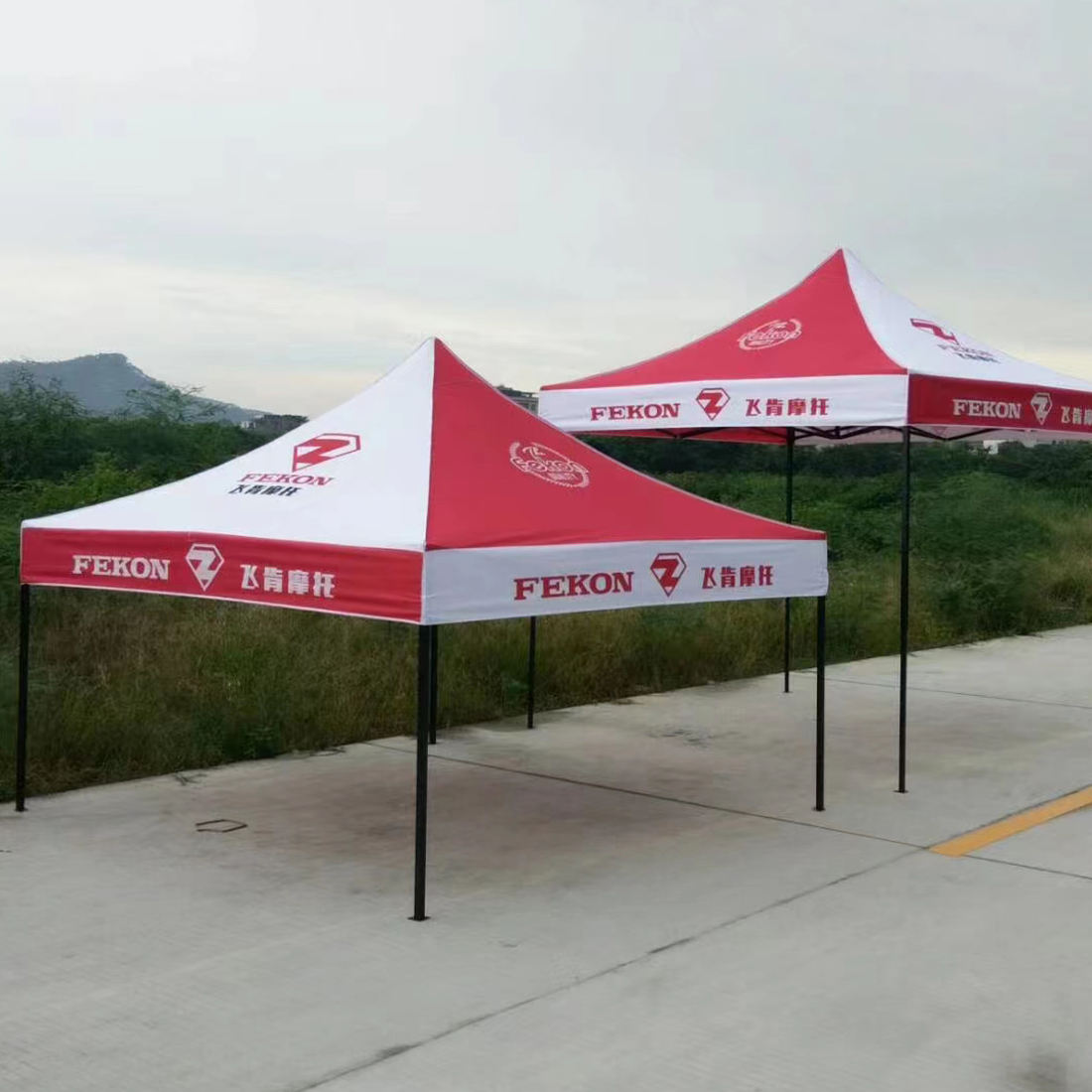 10x10 Advertising Logo Outdoor Steel Frame Trade Show Tent Canopy