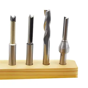 24 Jaar Aangepaste Cnc Tct Carbide Insteekboor Einde Freesmachine Boren Router Bit Voor Fabrikant