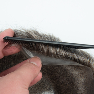 ท็อปเป้ผมผู้ชายแบบบางพิเศษ PU เต็มศีรษะ  ไร้รอยต่อ  ดูเป็นธรรมชาติ  ระบบผมผู้ชายแบบ V Loop - Product Image 3