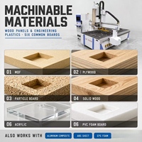 Routeur CNC linéaire ATC 1325 avec changeur d'outils 12 postes et table à vide pour MDF, contreplaqué et bois massif