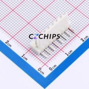 XD-2510-8AW Wire-to-Board Pin Header Bent Lead Through Hole,P=2.54mm Connector 1x8P 2.54mm Right Angle Insert 8P - Product Image 1