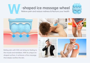 Nouvelle peau refroidissant Soicy S30 Double têtes en forme de V en forme de W rouleau de Massage Depuffing rouleau de glace rouleau sans aiguille - Product Image 6