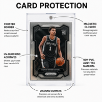 Porte-cartes magnétique ultra-fin 35PT, étui de collection TCG en acrylique robuste JIN OU