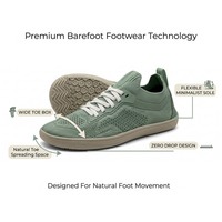 Chaussures minimalistes en tricot pour hommes et femmes, dessus en similicuir, semelle extérieure en caoutchouc, bout large, zéro drop, antidérapantes