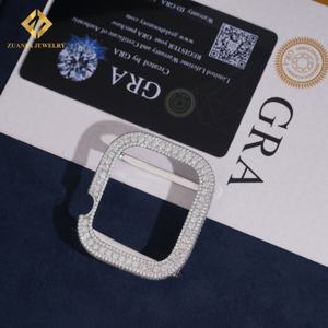 Montre et lunette de haute qualité de 45 mm sertie de pierres, vente en gros de bijoux, moissanite ronde taille VVS1, BussDown avec certificat Gra - Product Image 2