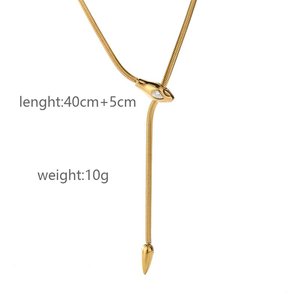 Nouveau collier plaqué or de chaîne de brin d'acier inoxydable à la mode pour le cadeau de fête des femmes - Product Image 5