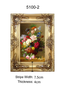 Tùy Chỉnh Kích Thước Lớn Châu Âu Retro Khung Tranh Khung Tường Treo Vàng Gỗ Lắp Ráp Gỗ Hình Ảnh Khung - Product Image 6