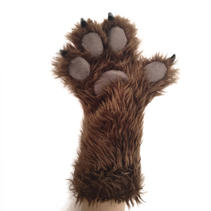 Guantes de Peluche con Forma de Pata de Gato, Oso o Lobo para Cosplay, Accesorios de Disfraces de Anime - Product Image 4