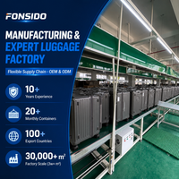 Valise trolley PC à poignée large, coque rigide, personnalisable OEM/ODM avec logo, bagage de voyage 20/24/26/28 pouces