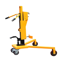 Chariot manuel pour fûts d'huile anti-explosion de 55 litres, en forme de U/à angle droit, capacité de 350 kg