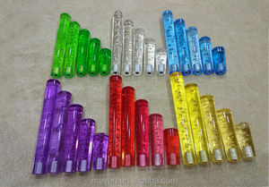 Poignée <span class=keywords><strong>de</strong></span> <span class=keywords><strong>levier</strong></span> <span class=keywords><strong>de</strong></span> vitesses <span class=keywords><strong>de</strong></span> voiture en cristal acrylique cylindrique <span class=keywords><strong>de</strong></span> 10 à 40 cm, 1/2/3 couleurs, avec éclairage LED - Product Image 2