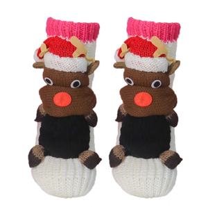 Femme Femmes Filles Noël Père Noël Pingouin Bonhomme de neige Renne Full Body 3D Animal Anti-slip Indoor Room Home Slipper Socks - Product Image 5