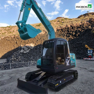 Kobelco รถขุด SK75ขนาดเล็ก, รถขุดตีนตะขาบไฮดรอลิกขนาด0.4เมตรถังขนาด7ตันรับการรับรอง CE ISO สำหรับการก่อสร้าง - Product Image 2