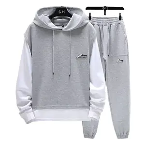 Wei Yi Autumn Brand Men's Leisure Running Sportswear Long Sleeve Hoodies & Sweatshirts Pants Set