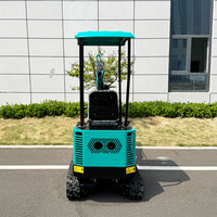 Excavatrice compacte de qualité professionnelle, homologuée CE EPA ISO, 1,8 tonne, norme Euro 5, machine durable avec attache rapide et tarière.