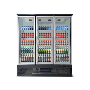 Congélateur Commercial Vertical Nouvelle Conception Trois Portes Vitrées Dégivrage <span class=keywords><strong>Automatique</strong></span> Réfrigération Monotempérature - Product Image 3