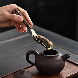 The Five Gentlemen Of <b>Tea</b> Ceremony <b>Tea</b> Tools <b>Set</b> Wooden Handle Brass Kung Fu <b>Tea</b> Accessories For Afternoon <b>Tea</b> - Product Image 4