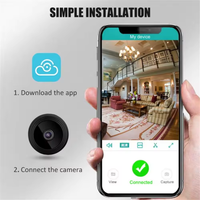 Webcam pour ordinateur portable Full HD 1080P USB et Wi-Fi sans fil pour la vidéoconférence et l'apprentissage à distance avec compatibilité MicroSD
