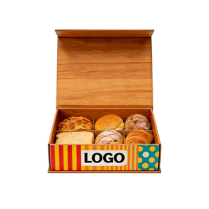 Boîte cadeau personnalisée en bois écologique de qualité alimentaire, étanche, avec couvercle rabattable, design grain de bois durable, doublure en éponge - Product Image 4