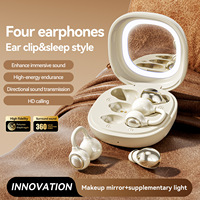 Nouveaux écouteurs sans fil intra-auriculaires pour couples, avec miroir de maquillage intégré, étanches IPX4, modèle M165