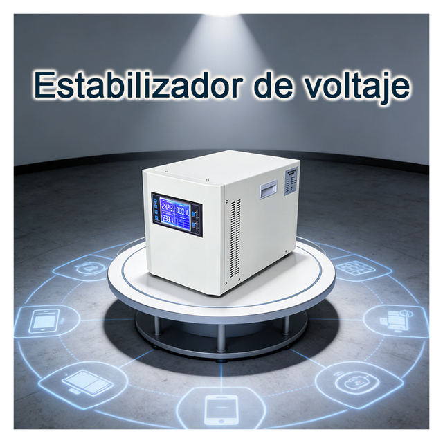 CE ISO Certified AC Voltage Stabilizer 220V Single Phase Smart Display 15kVA Capacity 98% Efficiency for Dual Home/Office Use