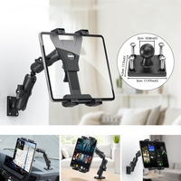 Support mural pour tablette en alliage d'aluminium, rotation à 360 degrés, support réglable pour iPad, pour tablette, pour MediaPad, pour tablettes